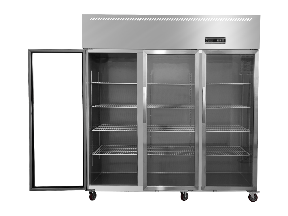 Chiller/freezer Large Three-door Glass Door Fan Cooling