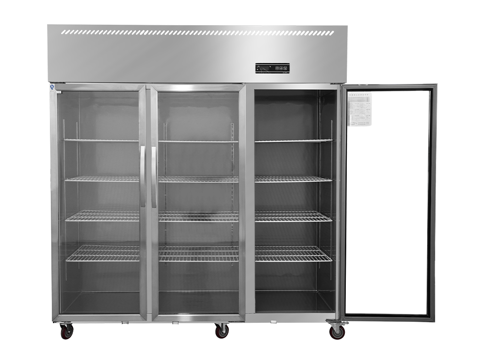 Chiller/freezer Large Three-door Glass Door Fan Cooling