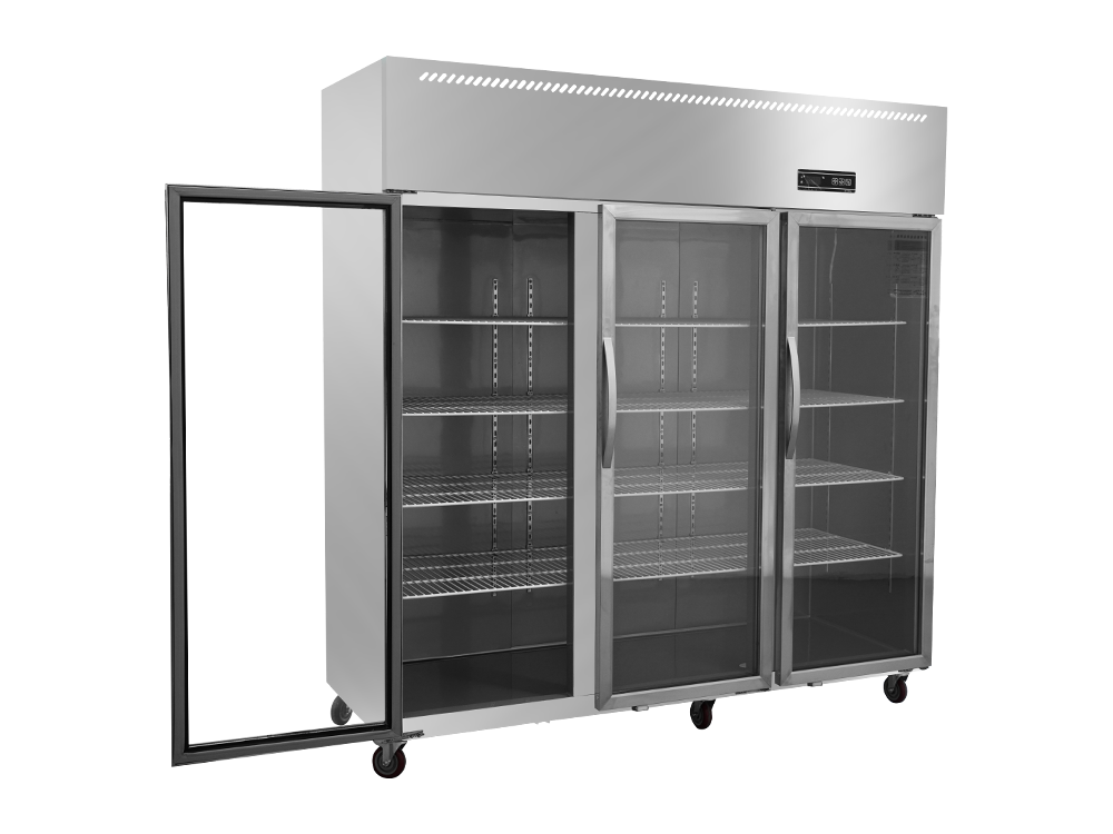Chiller/freezer Large Three-door Glass Door Fan Cooling