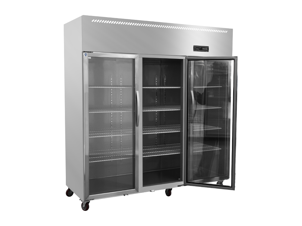 Chiller/freezer Large Three-door Glass Door Fan Cooling