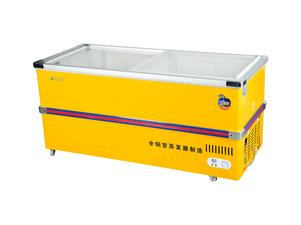 Dual Temperature Freezer Island Showcase