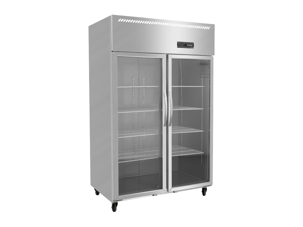 Refrigeration/Freezer 0.5 Double Door Glass Door Fan Cooling