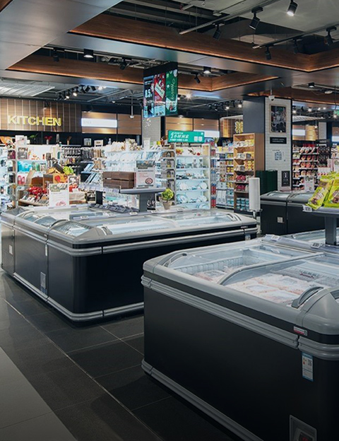 Supermarkets Fresh Refrigerating Cabinet